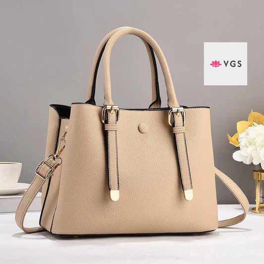 Contemporary Tote with Gold Hardware VGS-0F0F02