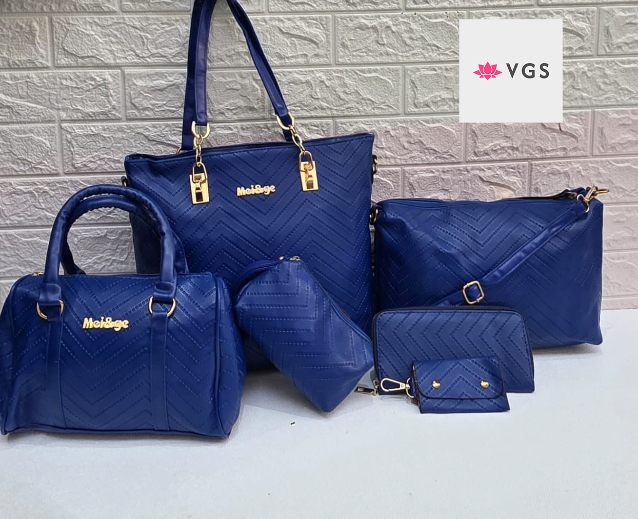 6-Piece Handbag Set - Complete Collection with Tote, Crossbody, Wallet & Accessories VGS-0S0H01