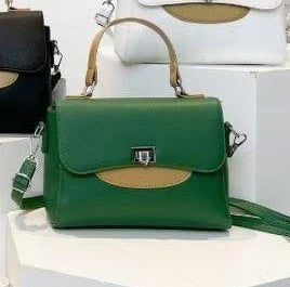 Classic Top Handle Satchel with Turn-Lock Closure VGS-0S0T0Y2