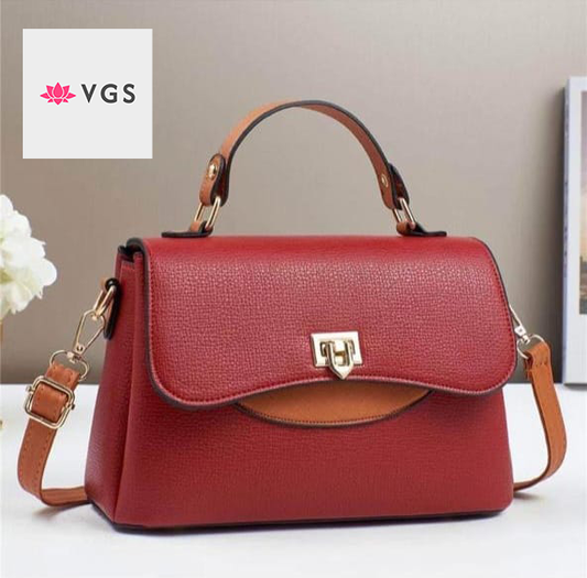 Classic Top Handle Satchel with Turn-Lock Closure VGS-0S0T0Y2