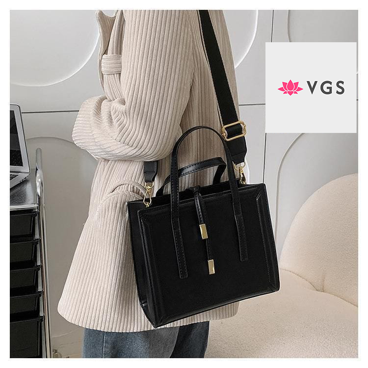 Structured Mini Tote Bag with Crossbody Strap VGS-0H0D13